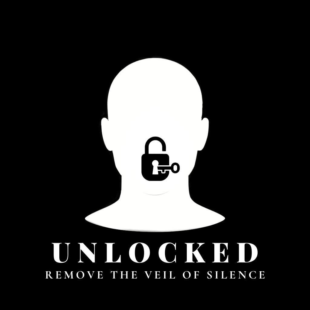 image of white figure with lock in the middle